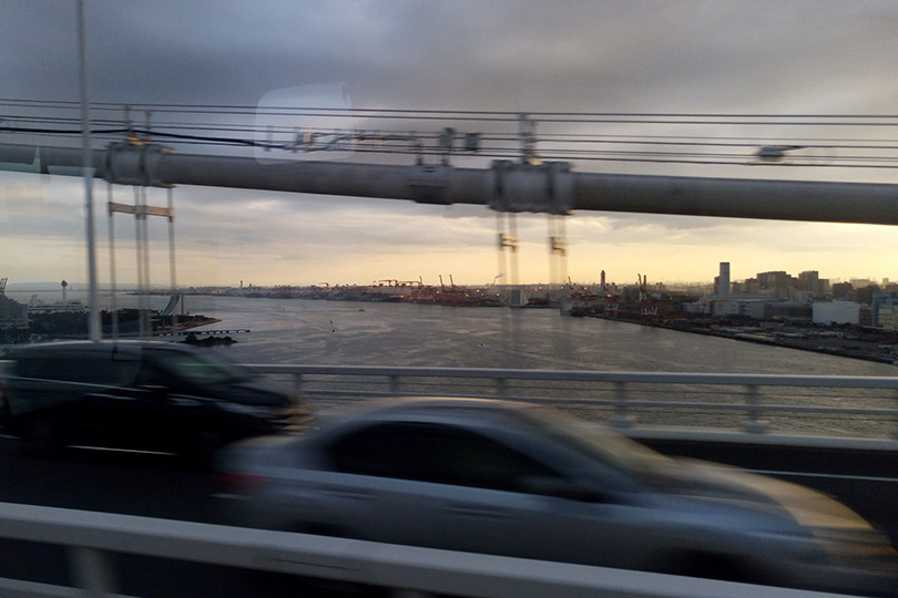 レインボーブリッジからの夕景