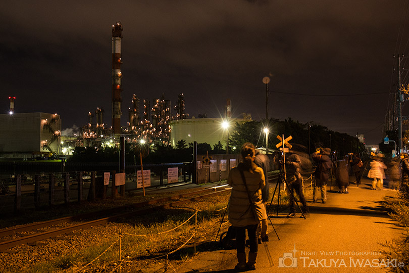 水江運河前の撮影風景