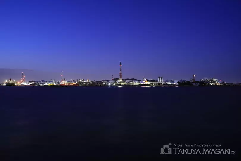 東扇島東公園の工場夜景夜景スポット写真（2）