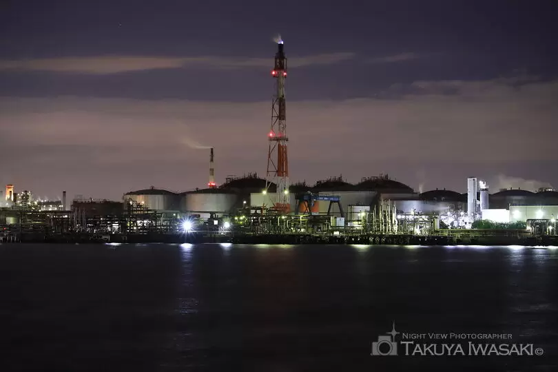 東扇島東公園の工場夜景夜景スポット写真（3）