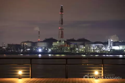 東扇島東公園の工場夜景夜景スポット写真（6）class=