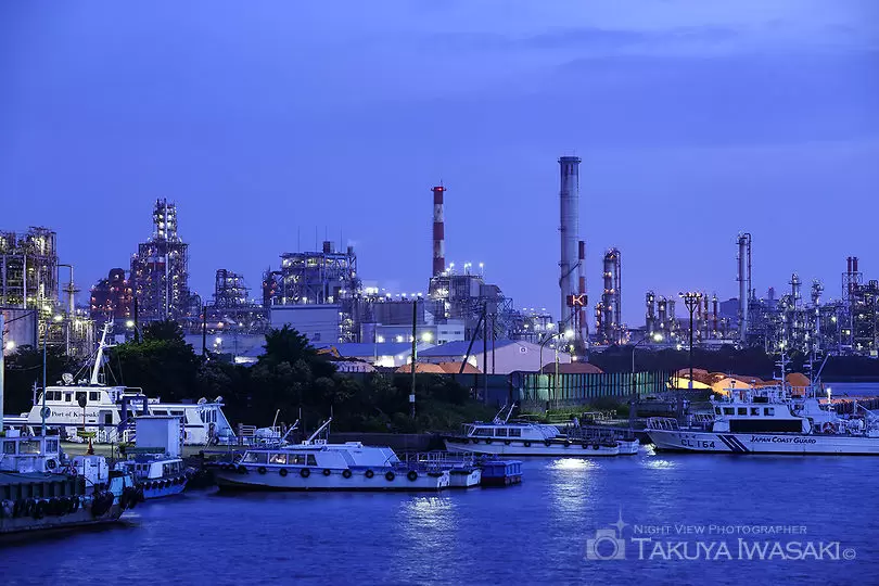 千鳥橋の工場夜景夜景スポット写真（2）