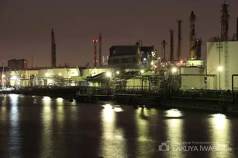 千鳥橋の工場夜景夜景スポット写真（3）class=