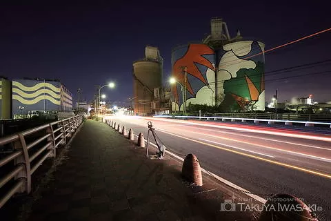 千鳥橋の工場夜景夜景スポット写真（6）class=