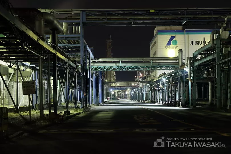 浮島町 貨物ヤード前の工場夜景夜景スポット写真（5）