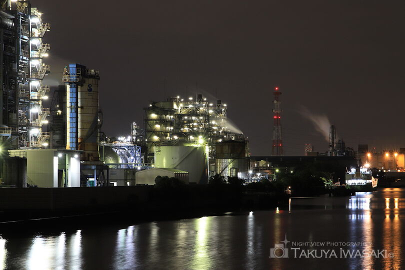 扇橋の工場夜景夜景スポット写真（6）