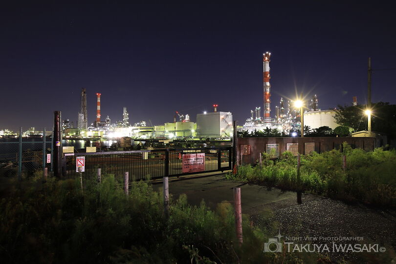 水江運河前の工場夜景夜景スポット写真（6）