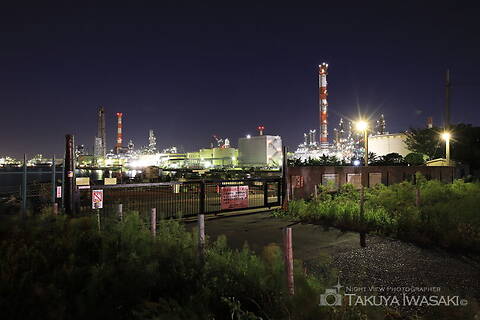 水江運河前の工場夜景夜景スポット写真（6）class=