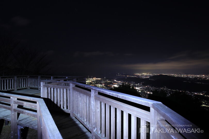 森林公園雨の森 展望台の工場夜景夜景スポット写真（4）