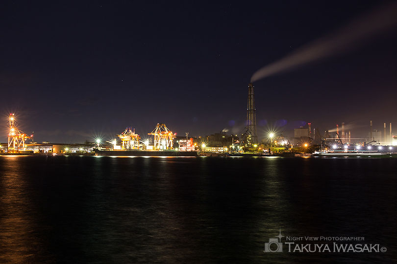 港公園の工場夜景夜景スポット写真（3）