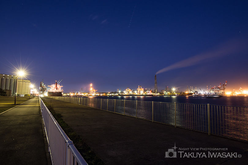 港公園の工場夜景夜景スポット写真（4）