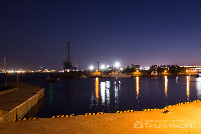 港公園の工場夜景夜景スポット写真（5）