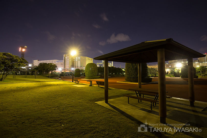 港公園の工場夜景夜景スポット写真（6）