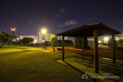 港公園の工場夜景夜景スポット写真（6）class=