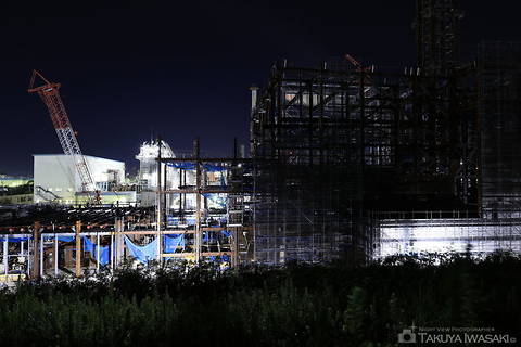 砂山都市緑地の工場夜景夜景スポット写真（1）class=