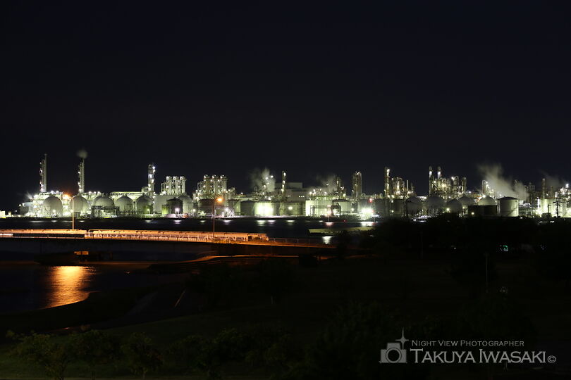 網干なぎさ公園の工場夜景夜景スポット写真（3）