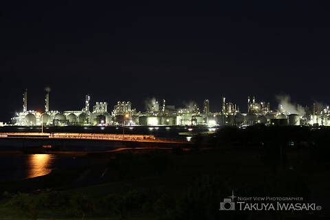 網干なぎさ公園の工場夜景夜景スポット写真（3）class=