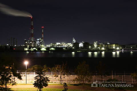 エコパークあぼしの工場夜景夜景スポット写真（1）class=