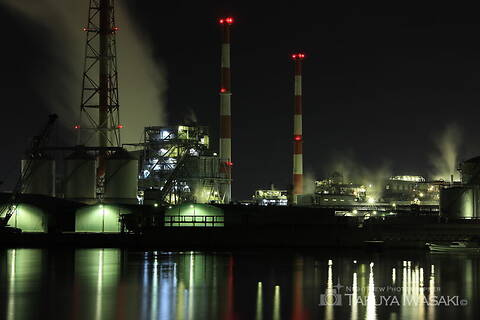 網干浜の工場夜景夜景スポット写真（3）class=