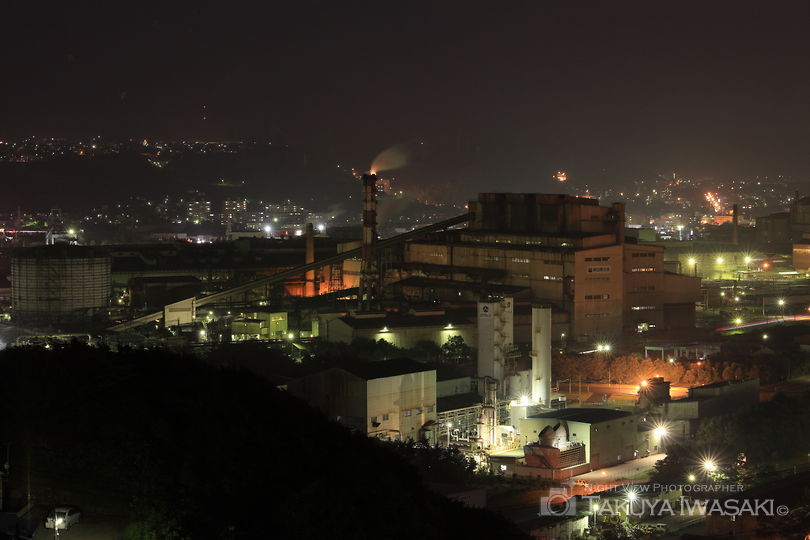 大沢町・室蘭観光道路の工場夜景夜景スポット写真（2）