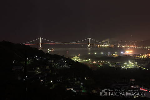 大沢町・室蘭観光道路の工場夜景夜景スポット写真（3）class=
