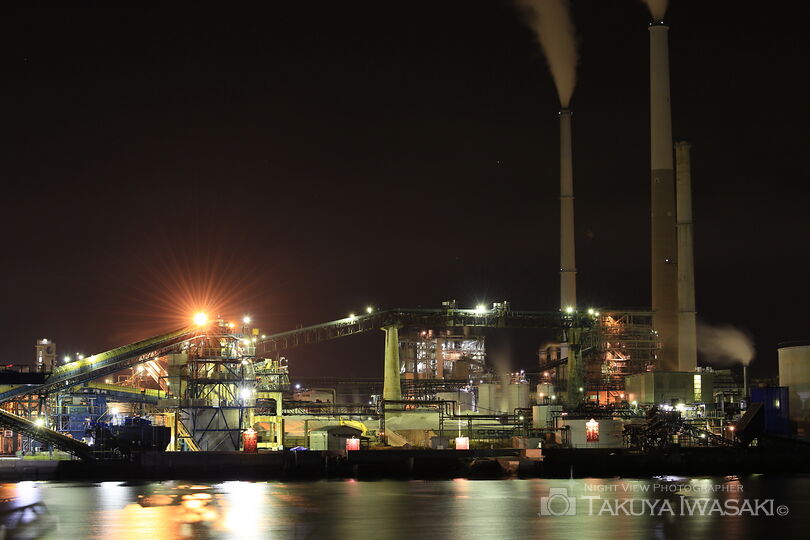 徳山港町の工場夜景夜景スポット写真（1）