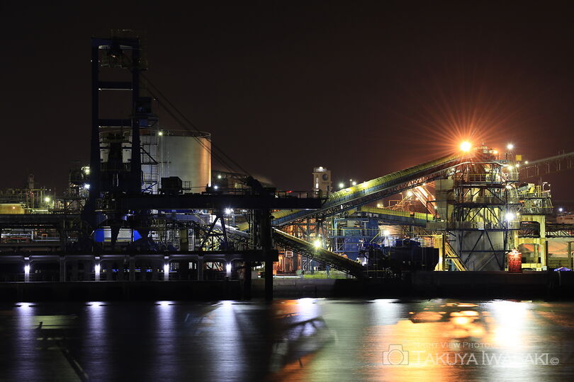 徳山港町の工場夜景夜景スポット写真（2）