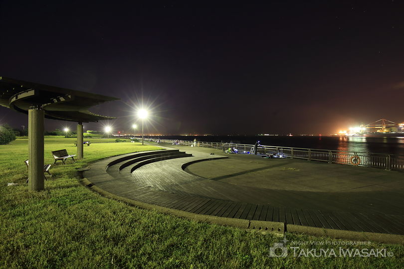 東扇島西公園の工場夜景夜景スポット写真（4）