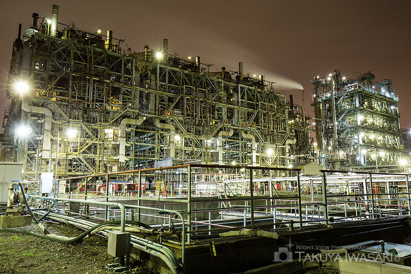 浮島町 JXTGエネルギー前の工場夜景夜景スポット写真（1）