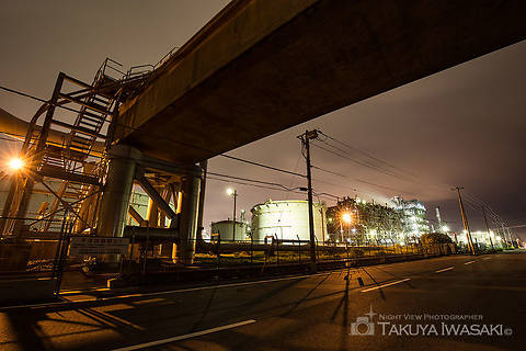 浮島町 JXTGエネルギー前の工場夜景夜景スポット写真（5）class=