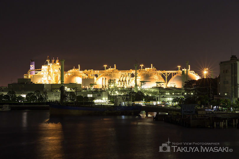 磯子・海の見える公園の工場夜景夜景スポット写真（4）