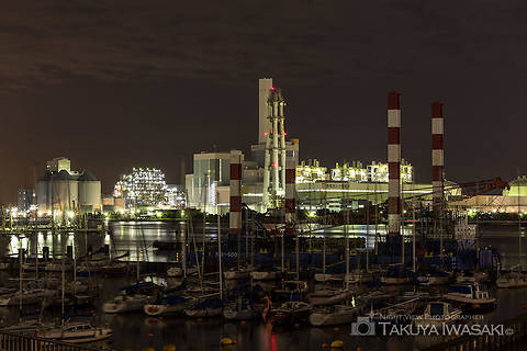 磯子・海の見える公園の工場夜景夜景スポット写真（5）class=