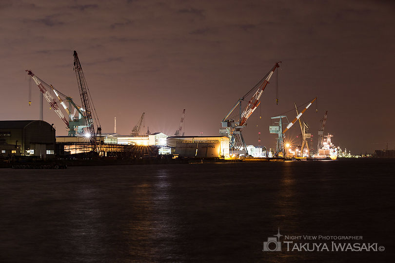 杉田臨海緑地の工場夜景夜景スポット写真（2）