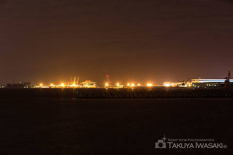 杉田臨海緑地の工場夜景夜景スポット写真（3）class=