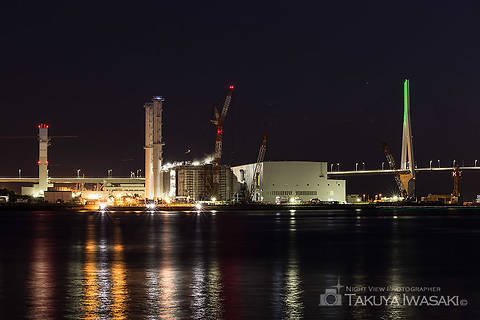 海芝公園の工場夜景夜景スポット写真（5）class=