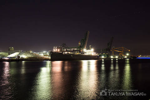 大川緑地の工場夜景夜景スポット写真（2）class=