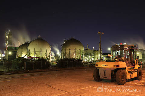 末広町駅貨物ヤード前の工場夜景スポット写真（5）