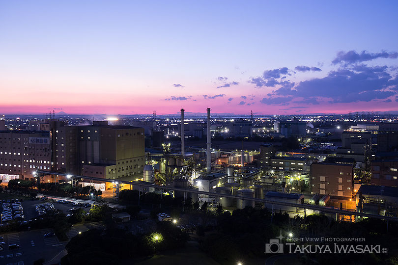港公園展望塔の工場夜景夜景スポット写真（3）