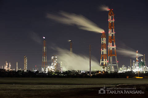 神栖総合公園の工場夜景夜景スポット写真（1）class=