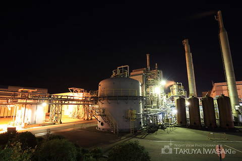 関西熱化学付近の工場夜景夜景スポット写真（1）class=