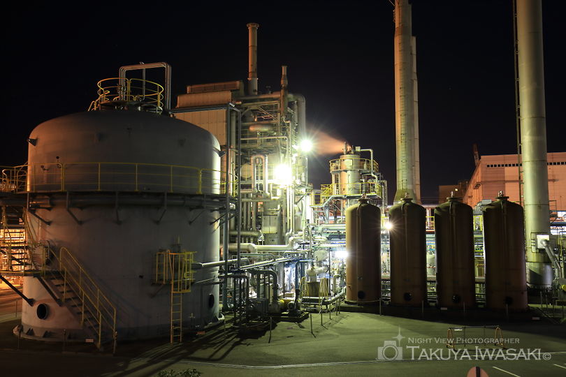 関西熱化学付近の工場夜景夜景スポット写真（2）