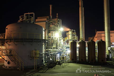 関西熱化学付近の工場夜景夜景スポット写真（2）class=