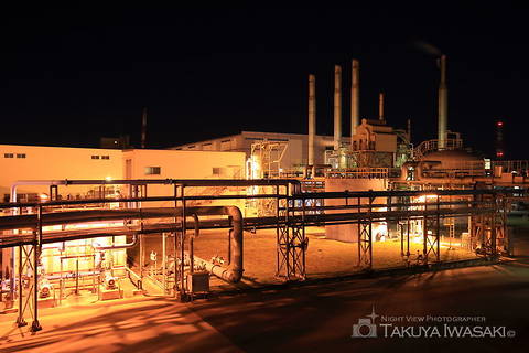 関西熱化学付近の工場夜景夜景スポット写真（3）class=