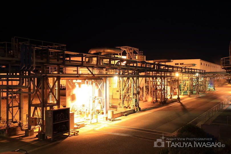 関西熱化学付近の工場夜景夜景スポット写真（5）