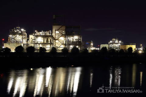 阪神なぎさ回廊の工場夜景夜景スポット写真（1）class=