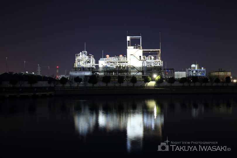 阪神なぎさ回廊の工場夜景夜景スポット写真（3）