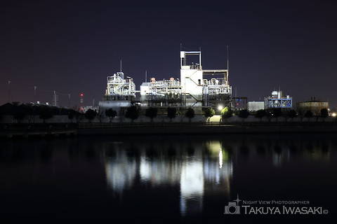 阪神なぎさ回廊の工場夜景夜景スポット写真（3）class=