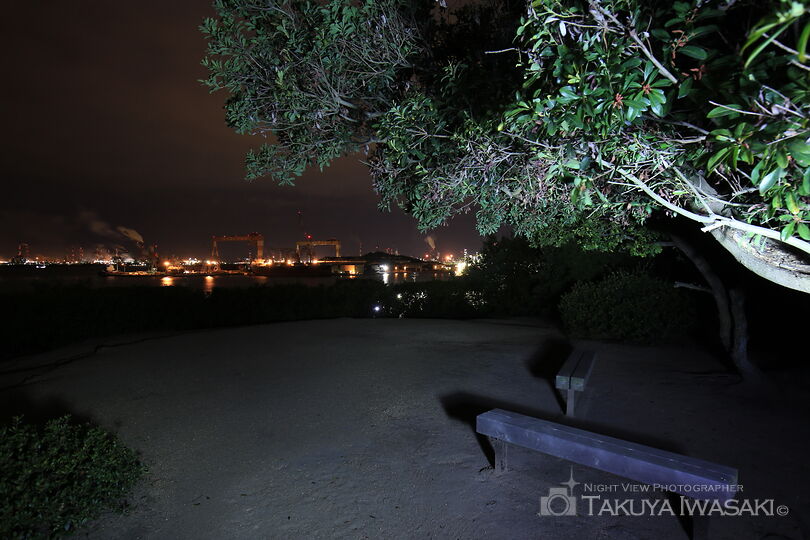 通仙園 展望広場の工場夜景夜景スポット写真（4）