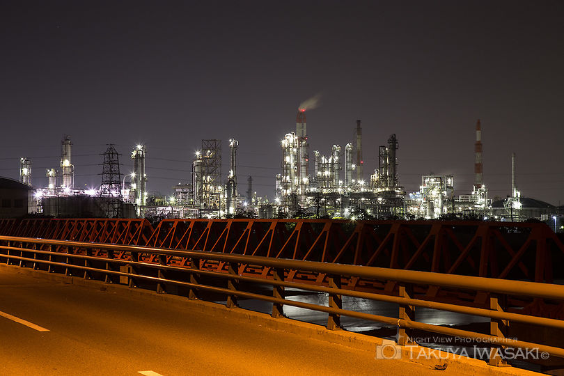 磯津橋の工場夜景夜景スポット写真（6）