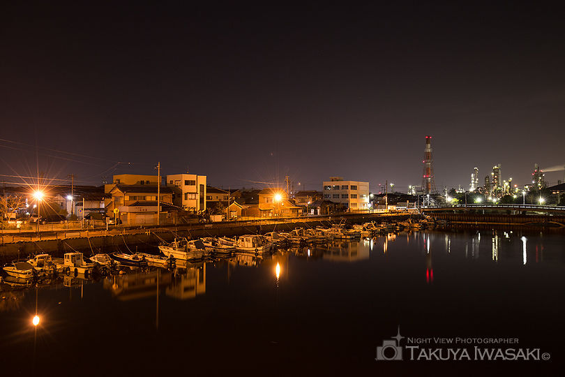 相生橋の工場夜景夜景スポット写真（2）